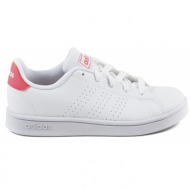  adidas αθλητικό παπούτσι κορίτσι advantage k ef0211 - λευκο-ροζ