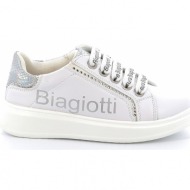  παιδικό χαμηλο casual για κοριτσι laura biagiotti χρώματος λευκό 7813