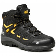  παπούτσια πεζοπορίας jack wolfskin - vojo texapore mid k 4042181 black/burly yellow