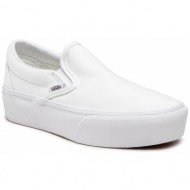  πάνινα παπούτσια vans - classic slip-on p vn0a3jezw001 true white