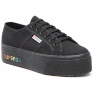  πάνινα παπούτσια superga - 2790 paltform s7113kw black/rainbow ai3