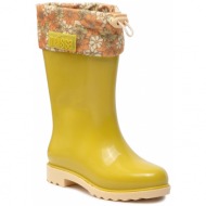  γαλότσες melissa - mini melissa rain boot iii inf 33616 verde/amarillo ac911