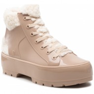  μποτάκια melissa - fluffy sneaker ad 33318 brown/beige ae668