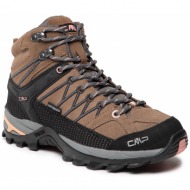  παπούτσια πεζοπορίας cmp - rigel mid wmn trekking shoe wp 3q12946 cenere p430