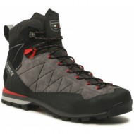  παπούτσια πεζοπορίας dolomite - crodarossa hi gtx ms gore-tex 289241-1227020 gunmetal grey/fiery red