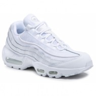  παπούτσια nike air max 95 essential ct1268 100 white/white/grey fog