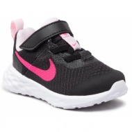  παπούτσια nike revolution 6 nn (tdv) dd1094-007 black/hyper pink/pink foam