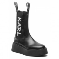  μποτάκια με λάστιχο karl lagerfeld kl42460 black lthr