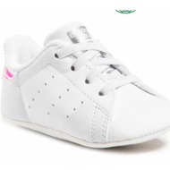  παπούτσια adidas stan smith crib fy7892 ftwwht/ftwwht/silvmt