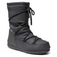  μπότες χιονιού moon boot mid rubber wp 24010300 black
