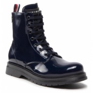  μπότες tommy hilfiger lace-up bootie t4a5-32412-0775 s blue 800