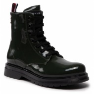  ορειβατικά παπούτσια tommy hilfiger lace-up bootie t4a5-32412-0775 s green 400