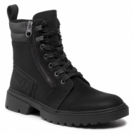  ορειβατικά παπούτσια calvin klein jeans chunky laceup boot w/zip ym0ym00465bds black bds