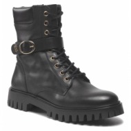 ορειβατικά παπούτσια tommy hilfiger buckle lace up boot fw0fw06734 black bds