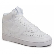  παπούτσια nike court vision mid cd5436 100 white/white/white