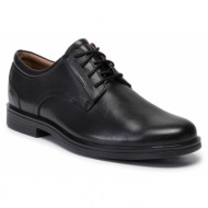  κλειστά παπούτσια clarks un aldric lace 261326777 black leather