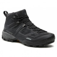  παπούτσια πεζοπορίας mammut ducan mid gtx gore-tex 3030-03540-00288-1085 black/dark titanium