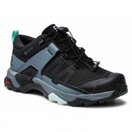  παπούτσια πεζοπορίας salomon x ultra 4 gtx w gore-tex 412896 23 v0 black/stormy weather/opal blue