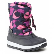  μπότες χιονιού boatilus joggy sport nj10-var.04f-youth navy/pink