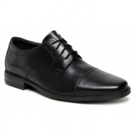  κλειστά παπούτσια clarks howard cap 261620127 black leather