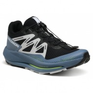  παπούτσια salomon pulsar trail 472100 27 m0 black/china blue/arctic ice