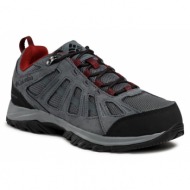  παπούτσια πεζοπορίας columbia redmond iii waterproof bm0169 ti grey steel/black