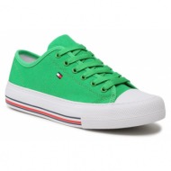 sneakers tommy hilfiger low cut lace-up sneaker t3a9-32677-0890 green 405