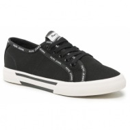  πάνινα παπούτσια pepe jeans brady rib w pls31437 black 999