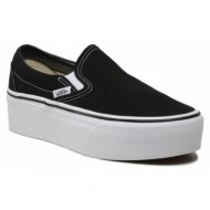  πάνινα παπούτσια vans classic slip-on vn0a7q5rbmx1 canvas black/true white