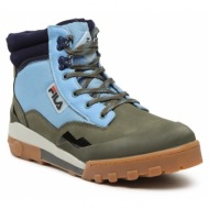  ορειβατικά παπούτσια fila grunge ii o mid ffm0163.63032 loden green/adriatic blue