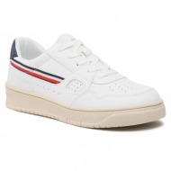  αθλητικά tommy hilfiger stripes low cut lace-up sneaker t3x9-32848-1355 s white 100