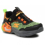  αθλητικά skechers dino lights 400615l/bkor black/orange