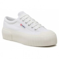  sneakers superga stripe platform 2631 s5111sw white/white avorio