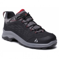  παπούτσια πεζοπορίας bergson elgon low stx shoes charcoal/red