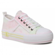  sneakers big star shoes ll274174 white/pink/yellow