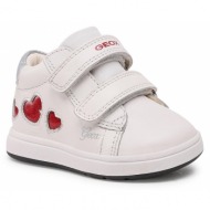  κλειστά παπούτσια geox b biglia girl b354ca085kcc0050 white/red