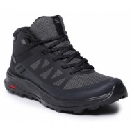  παπούτσια πεζοπορίας salomon outrise mid gtx w l47160500 black/black/ebony