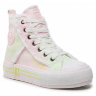  sneakers big star shoes ll274177 white/pink/yellow