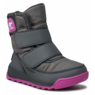  μπότες χιονιού sorel childrens whitney ii strap wp nc3919 quarry/grill 052