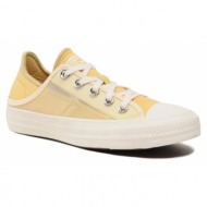  sneakers converse chuck taylor all star crush heel a03504c white/yellow