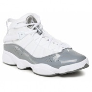  παπούτσια nike jordan 6 rings 322992 121 white/cool grey/white