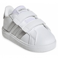  παπούτσια adidas grand court lifestyle hook and loop shoes gw6526 λευκό