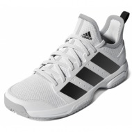  παπούτσια adidas stabil indoor shoes hr0247 λευκό