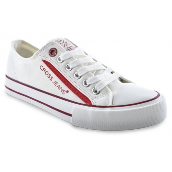 sneakers cross jeans ll2r4102c white/red σε προσφορά