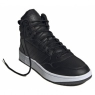 παπούτσια adidas hoops 3.0 mid lifestyle basketball classic fur lining winterized shoes gz6679 μαύρο