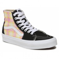  αθλητικά vans sk8-hi tapered vn0a5krugbx1 pastel picnic pink plaid