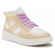  παπούτσια melissa melissa player sneaker ad 33909 beige/white/lilac ap593