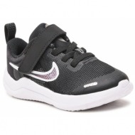  παπούτσια nike downshifter 12 nn (tdv) dm4191 003 black/white/dk smoke grey