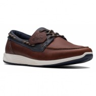  κλειστά παπούτσια clarks atl sail go 26170335 navy/tan