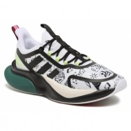 παπούτσια adidas alphabounce+ shoes ig0170 ftwwht/cblack/cgreen